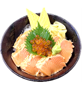 炙りサーモン丼