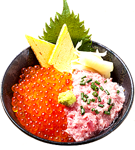 ねぎとろ・いくら丼