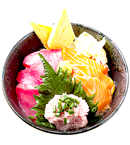 ねぎとろ・まぐろ・サーモン丼