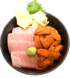 うに中トロ丼